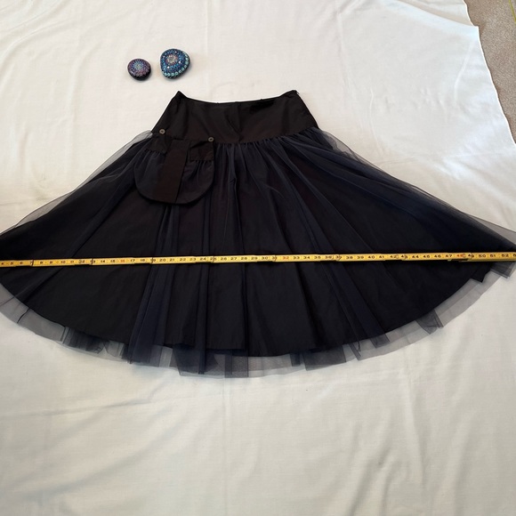 Lilith France Full Tulle Black Skirt M - Picture 5 of 15
